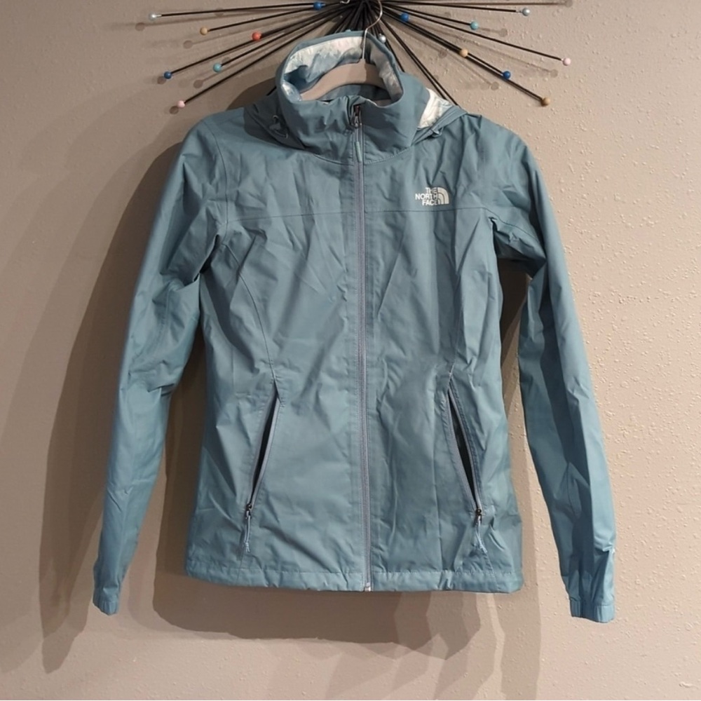 North Face Dryvent Sage Zip Pockets Hooded Small Women's